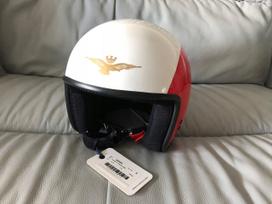 Motorolerio šalmas KASK Aeronautica Militare S, baltas