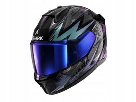 Motociklininko šalmas SHARK D-SKWAL 3 BLAST-R, juodas/violetinis/pilkas, S dydis