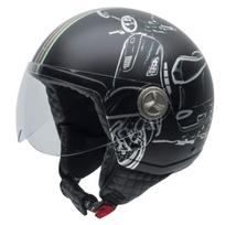 Atviras motociklo šalmas NZI Zeta Graphic Matt M Vespa Turia