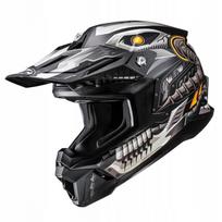 Motociklininko šalmas HJC C50 Mecha Beast, juodas/pilkas, M dydis