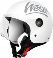 Atviros klasės WESTT Classic Jet I motociklo šalmas su M sertifikuotu skydeliu