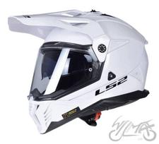 Motociklo šalmas LS2 MX702 PIONEER II, baltas, XS