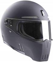Motociklininko šalmas Bandit Alien II, matinės juodos spalvos, dydis L