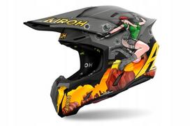 Motokroso šalmas AIROH TWIST 3 Adventure, matinės juodos spalvos, XS dydis