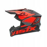 Vaikiška motociklininko šalmas ASIX, oranžinis, dydis S