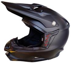 Kroso šalmas MPX MX289, juodas matinis, XXL