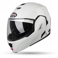 Motociklo šalmas AIROH REV 19, baltas blizgus, modulinis