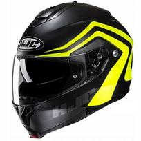 Motociklo šalmas HJC C91N NEPOS, juodas/geltonas, matinis, M dydis