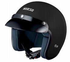 Atviras šalmas SPARCO J-1 CLUB, ECE R22-05, juodas, XL dydis