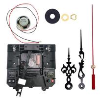 Wall Clock Movement Mechanism Music Box DIY Repair Kit for Repairing Replacing Home Decorations 12 sets Needle Optional black