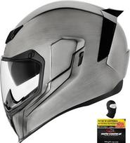Motociklininko šalmas ICON Airflite Quick Silver, integralinis, M dydis
