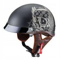Motociklo šalmas W-TEC Black Heart Longroad, atviras, juodas, XS dydis