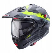Motociklininko šalmas CABERG Tourmax X Sarabe Games, atverčiamas, juodas/geltonas, XL