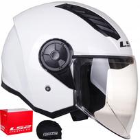 Atviras šalmas LS2 OF616 Airflow II, baltas, motoroleriams, ECE 22.06
