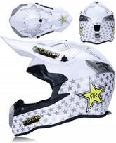Motokroso šalmas ROCKSTAR, juodas/žalias, XL dydis
