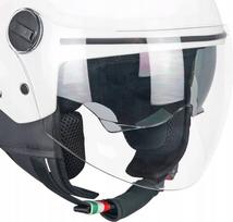 Motociklininko šalmas CGM 116A AIR MONO, baltas, XXL (63–64 cm)