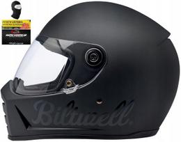 Motociklininko šalmas Biltwell Lane Splitter, juodas, dydis S