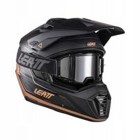 Motociklininko šalmas su akiniais LEATT ADV 7.5, juodas/bronzinis, L dydis
