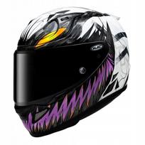 Motociklo šalmas HJC RPHA 12 ANTI VENOM 2 MARVEL, juodas/baltas, violetinis, geltonas