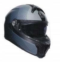 Motociklo šalmas AGV Tourmodular TexTour juodas/pilkas, dydis L