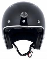 Atviras juodas blizgus motociklo šalmas NISHUA JET II, 4XL