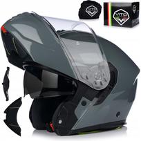 Motociklo šalmas VITO FURIO Nardo Grey su Pinlock sistema ir blenda