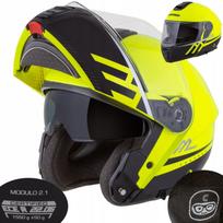 Motociklininko šalmas Cassida Compass 2, stiklo pluošto korpusas, pritaikytas interkomui, su akiniais, XS dydis