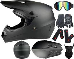 Elektrinis paspirtuko šalmas HELMET Cross Enduro Quad BMX su akiniais, pirštinėmis ir kauke