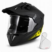 Motociklininko šalmas ZED XD1 enduro, su antirasojančiu skydeliu, XS (53–54 cm)