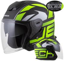 Motociklininko šalmas Cassida JetTech RoTo 2XL, su antifog stiklu, vieta interkomui