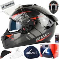 Integralinis šalmas Shark Spartan GT Pro Kultram Carb juodas/raudonas, dydis L