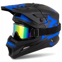 Vaikiškas šalmas CASSIDA Cross Enduro CUP 2 su akiniais, ECE 22.06, S (47–48 cm)