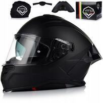 Motociklininko šalmas VITO PRESTO AERO, juodas matinis, su Pinlock sistema ir Blend