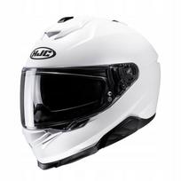 Motociklininko šalmas HJC i71, pusiau matinės perlų baltos spalvos, XL dydis