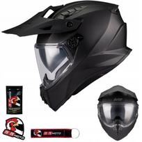 Enduro šalmas MT TRACK SV PURE BLACK MATT, juodas, su „Quad Blend“ sistema