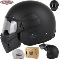 Motociklininko šalmas Caberg Ghost X, juodas matinis, L dydis