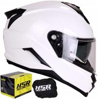 Motociklo šalmas HSR HS983, baltas blizgus, su Pinlock 22.06 sistema
