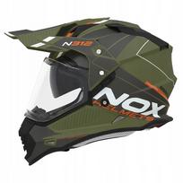 Krosinis-enduro šalmas NoxN312 su Pinlock sistema, ECE-06, XS, tinka interkomui
