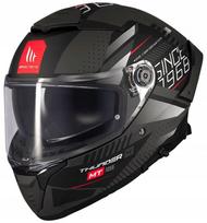 Motociklininko šalmas MT Thunder 4 SV Luminence D1, juodas/pilkas, integralinis