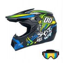 Kroso motociklininko šalmas su akiniais, XL (59–60 cm)