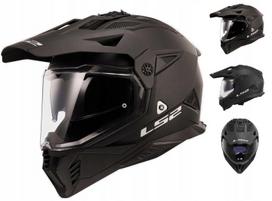 Motociklininko šalmas LS2 MX702 Pioneer II, matinis juodas, S dydis