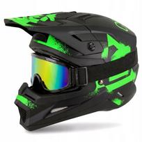 Vaikiška motociklininko šalmas CASSIDA Cross CUP 2 su akiniais, ECE 22.06, S dydis, 50 cm
