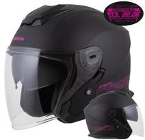 Motociklininko šalmas Cassida JetTech Solid XS, antifog stiklas, vieta interkomui