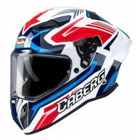 Motociklo šalmas CABERG DRIFT EVO II Jarama, balta/mėlyna/raudona, L dydis