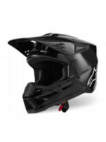 Krosinis šalmas ALPINESTARS SUPERTECH M3, juodas blizgus, M dydis