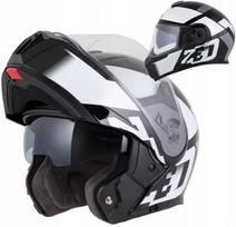 Motociklo šalmas ZED F19 XS (53-54 cm), su blenda, antifog stiklu, interkomo paruošimas, ECE2206