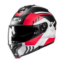 Motociklo šalmas HJC C91N Kaon, juoda/raudona/balta, M dydis