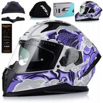 Motociklininkų šalmas CGM 311A BLAST, baltas, moterims, su antifog ir Blend funkcija, ECER 22.06