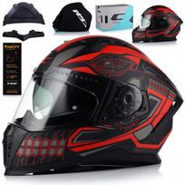 Motociklininko šalmas CGM 311A BLAST MAYA ROSSO, su antifog ir blend, ECER 22.06