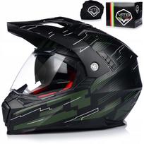 Motociklo šalmas VITO MOLINO ARMY su stikliuku ir blenda, tinkamas enduro, keturračiams